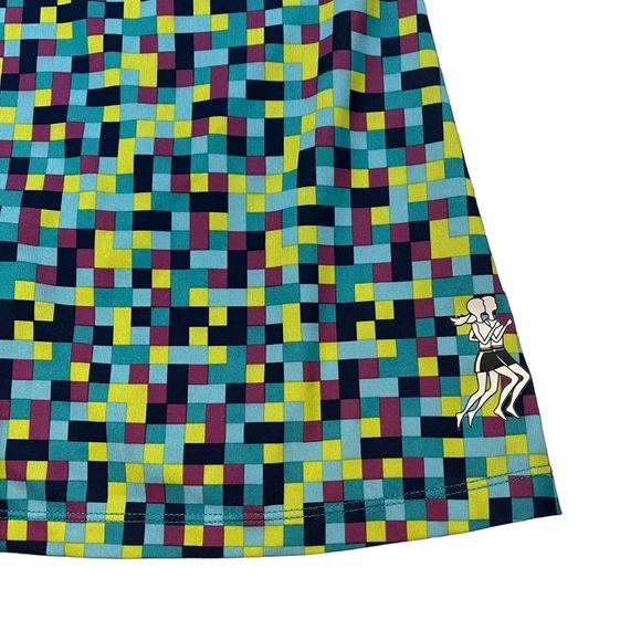 Runningskirts.com Blue Pixel Athletic Skirt Wide Waistband, Sz 2 - Picture 13 of 15